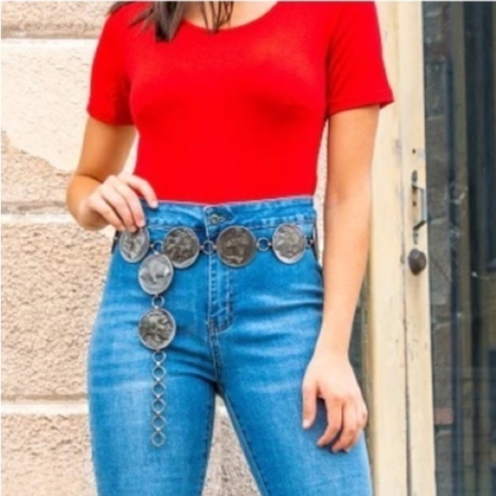 Lucky And Blessed Super Flare With Serape Insert Jeans - Picture 3 of 17